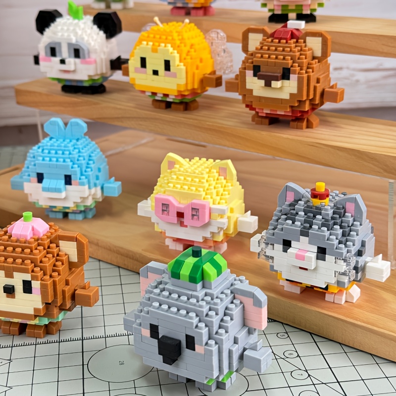 Cute Spherical Animal Mini Blocks, Educational Gift